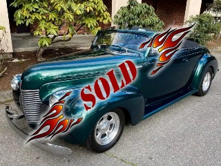 Left front 1940 Chevrolet Master Deluxe Convertible