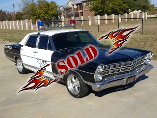 Right front 1967 Ford Galaxie 500 Police Car