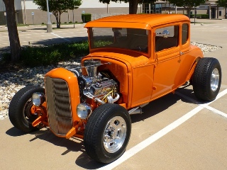 Left front 1931 Ford Model A 5 Window Coupe